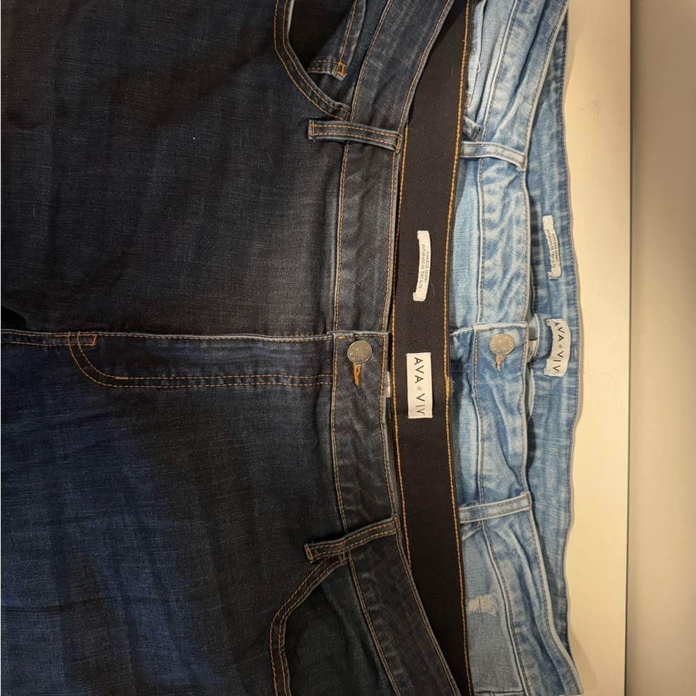 Size 26 Ava & Viv Jeans - 2 pair